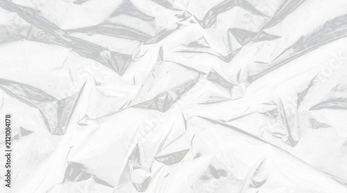 Crumpled Black Plastic Texture Close-Up