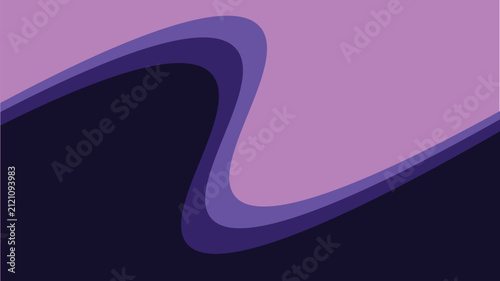 Abstract purple gradient waves background with layered smooth contours and flowing organic shapes for modern creative design