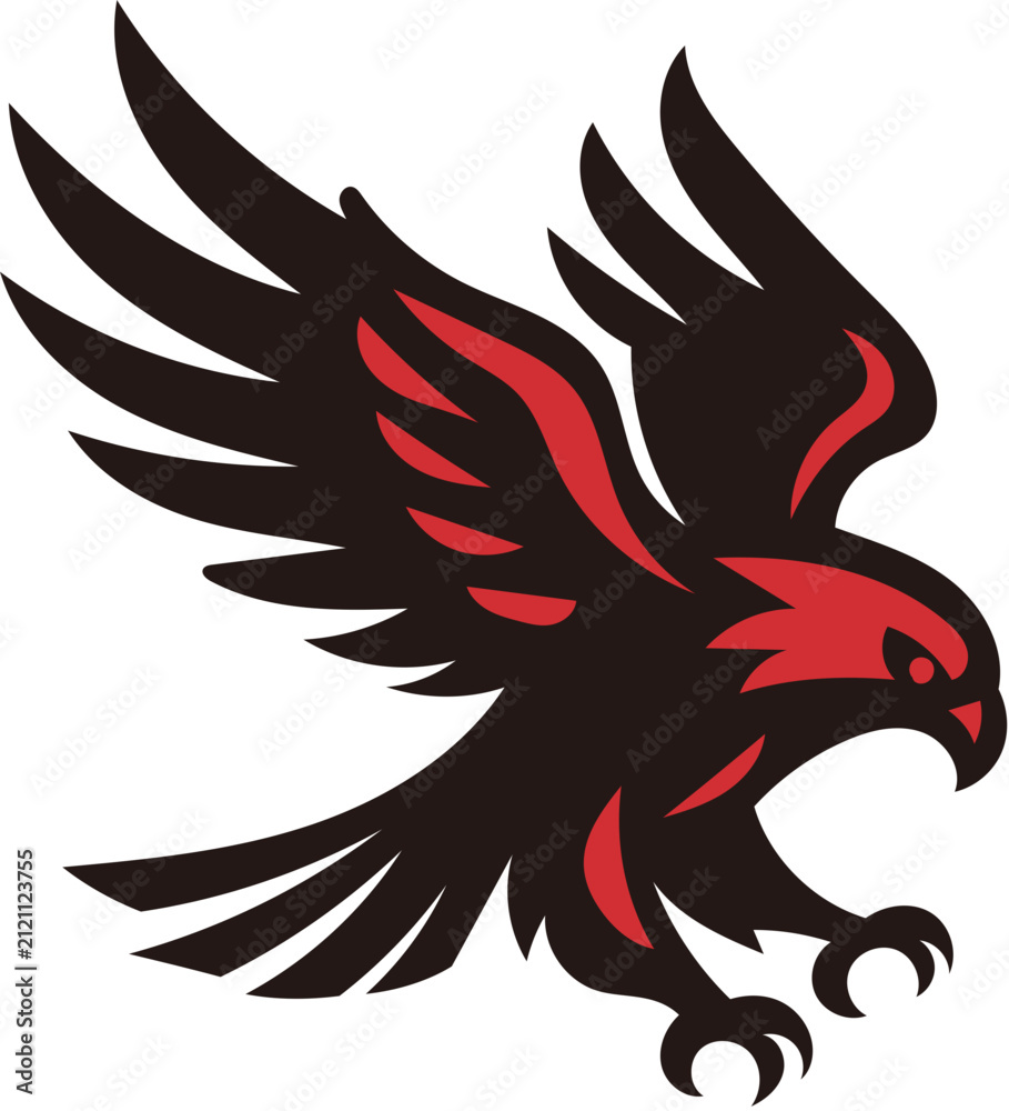 Naklejka premium hawk logo