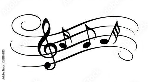 music notes vector