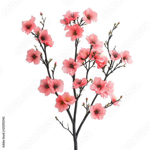 Elegant Pink Blossom Arrangement Against Light