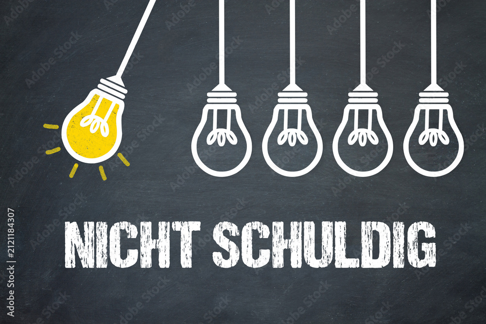 Fototapeta premium nicht schuldig 