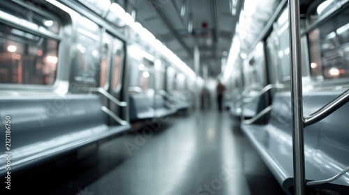 Subway train interior