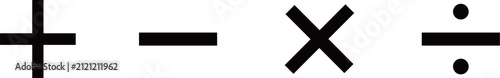 Fotografie calculation icons vector set