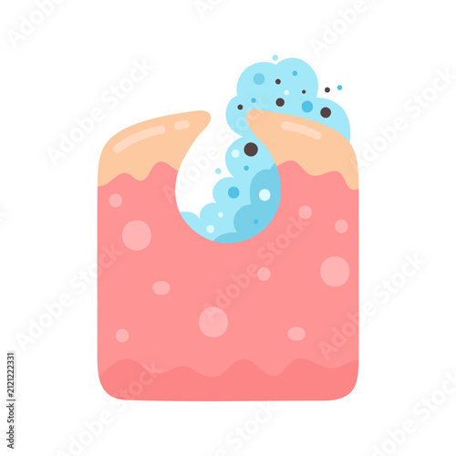 фотографія Microscopic view illustrating deep skin cleansing and impurity removal for healt