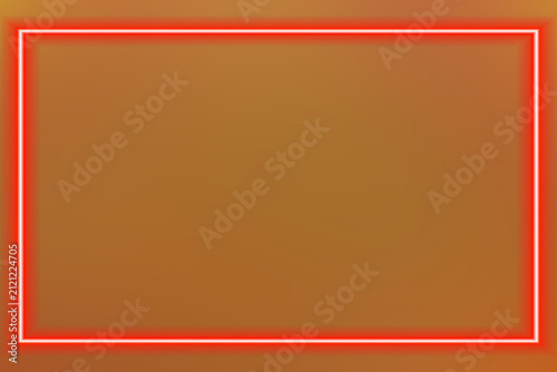 Neon Rectangular Frame Glowing Techno Light Backdrop for Product Display Empty glowing techno backdrop Texture for display products wall