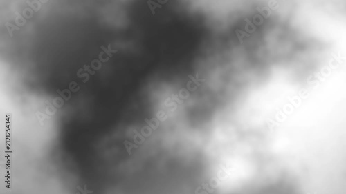 Abstract monochromatic smoke effect drifting slowly across the frame