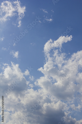 Photography It is a blue sky with clouds.