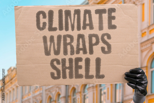 Konstfotografi "Climate wraps shell" Protective architecture responds to environment