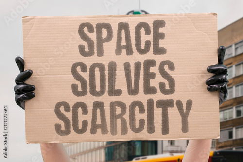 фотографія "Space solves scarcity" Off-world resources might relieve earthly limits