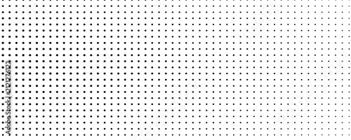 Dotted halftone gradient texture. Fading polka dot background. Repeated dots gradation pattern background. Black vanishing comic pop art overlay backdrop.