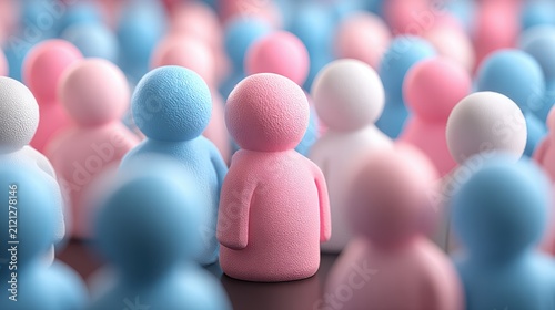 Sophisticated Visual Depiction Human Figures Human Resources Management Corporate Presentation