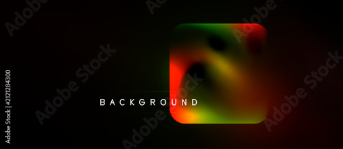 Canvastavla Dark backdrop features vibrant, blurred square