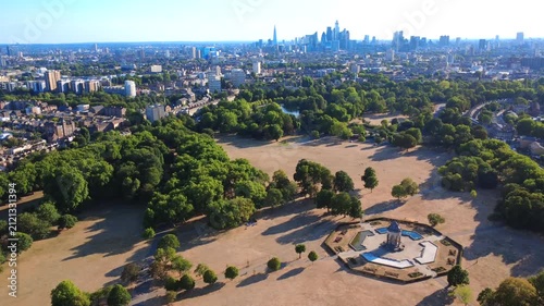 Victoria Park London Drought 4K Drone Footage
