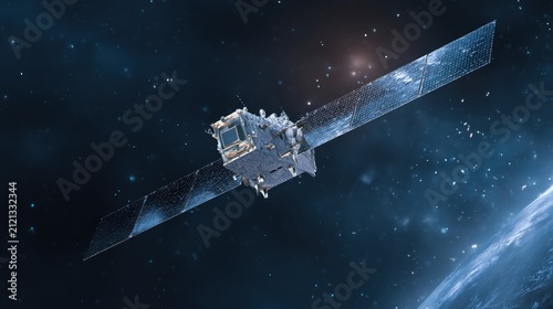 Satellite orbit illustration
