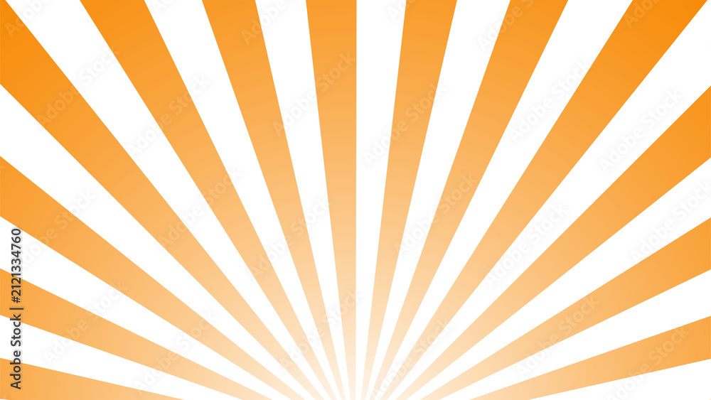 Obraz premium Orange Vertical Sunburst Rays Transparent Background, Abstract Rising Sun Radial Burst Pattern, Retro Orange Ray Overlay, Dynamic Starburst Design, Isolated Transparent PNG, Vintage Radiating Lines fo