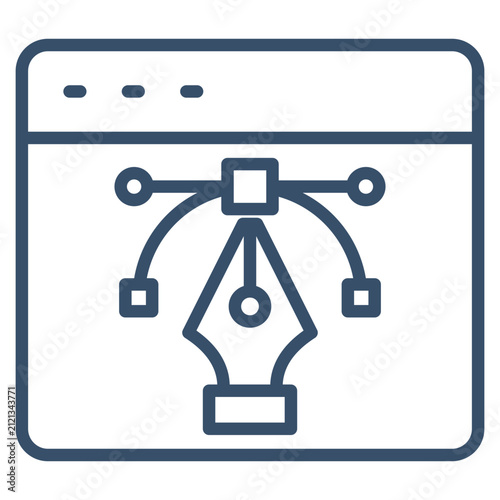 Web Design Icon Element For Design