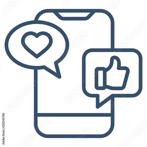Social Media Icon Element For Design