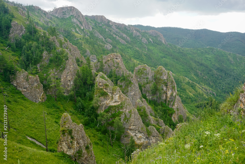 Obraz premium Path of the Ancestors or Shaman Trail in Khakassia