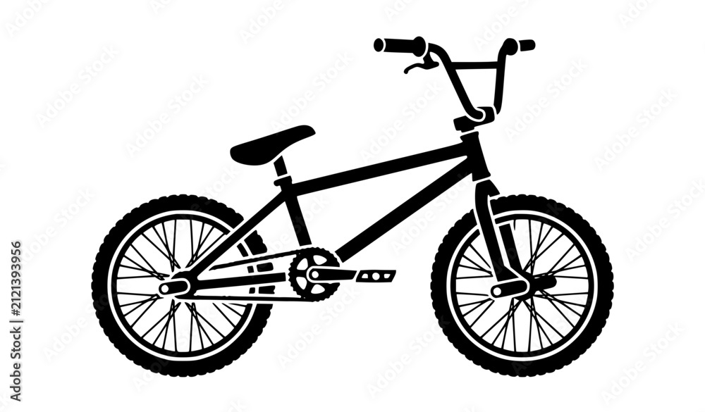 Obraz premium BMX Bicycle Flat Vector Icon