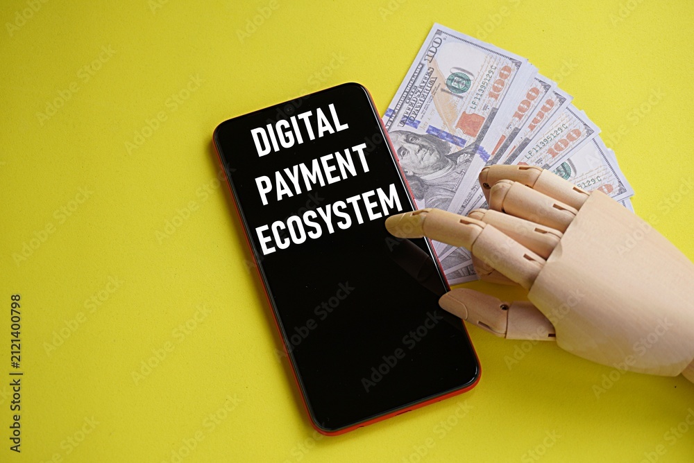 Fotografie DIGITAL PAYMENT ECOSYSTEM words