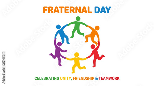 Colorful group of people holding hands in a circle celebrating unity and friendship.