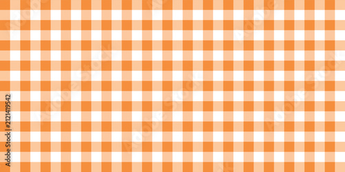 Foto Halloween checkered tablecloth with orange plaid pattern background