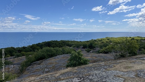 View over the Baltic sea at Hano island, outside Blekinge in southern Sweden.