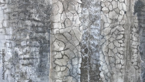 Obraz na plátně Cracked surface shows weathered texture