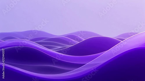 Flowing purple waves with smooth gradients