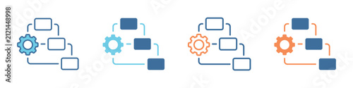 Method Different Icon Set Simple Style Collection
