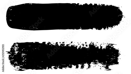 Grunge Paint Brush Stroke Set Vector for Distressed Design Background