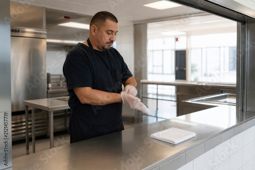 School Food Allergy Emergency Cafeteria Italian Worker Build Calmly