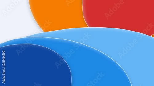 Modern Abstract Background with Vibrant Colorful Curved Shapes