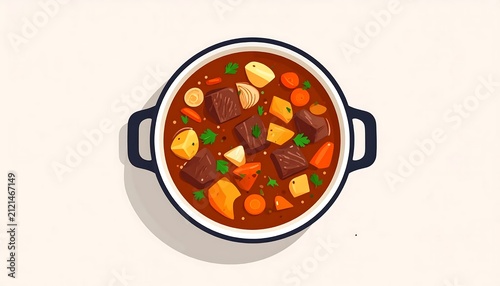 Healthy mixed vegetable soup in a white bowl.