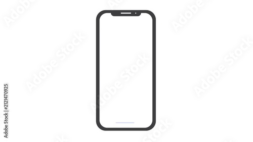 Online Appointment Booking Calendar on Smartphone Screen 2D Loop Animation