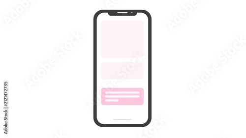 Mobile Smartphone Task Management Application 2D Vector Loop Animation