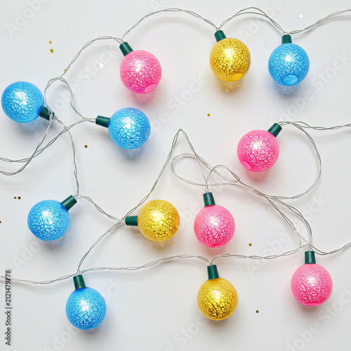 colorful beads on a black background
