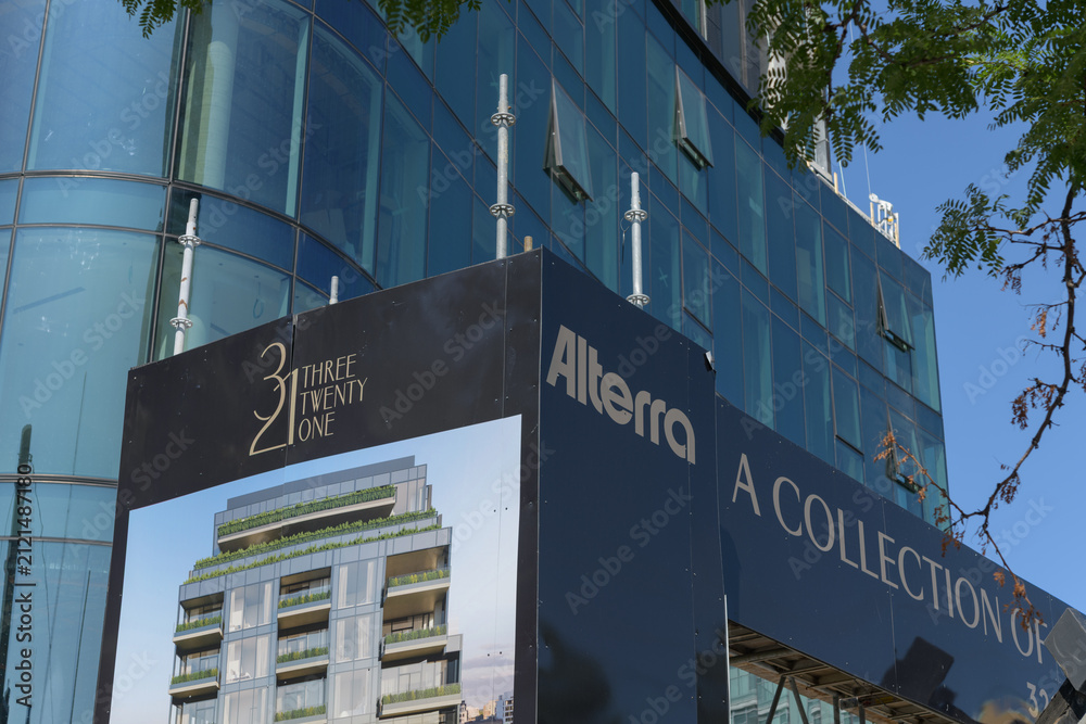 Fototapeta premium 321 Davenport (developed by Alterra and designed by Giannone Petricone Associates), an exclusive, low-rise boutique condominium, Toronto