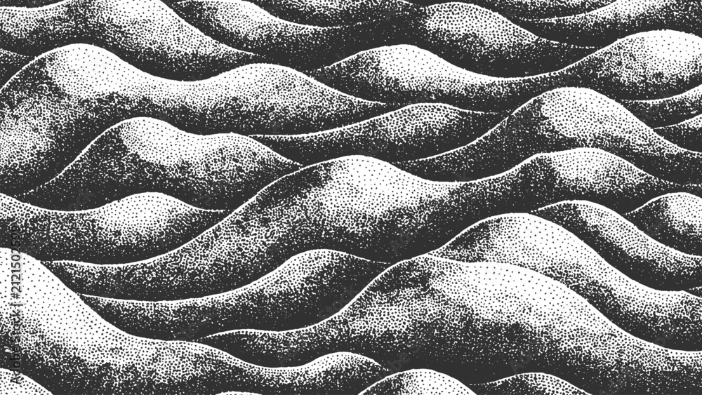 Foto Abstract Monochrome Stippled Wave Pattern Background Texture
