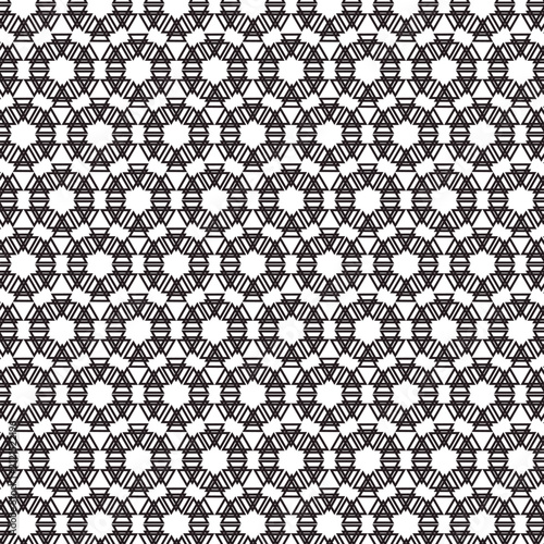 black and white geometric seamless pattern
