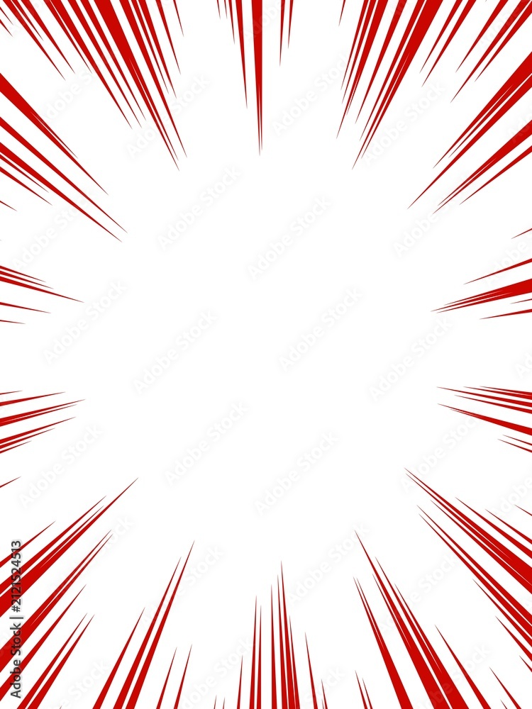 Fototapeta premium Red Sunburst Illustration Background with Vintage Retro Radial Rays Abstract Design