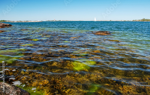 Scandinavian landscape in the Swedish east coast.