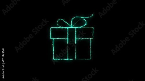  render with colorful gift boxes with ribbons and reflections