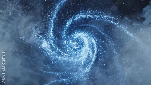 Wisps of smoke swirl and dance against a dark background.
