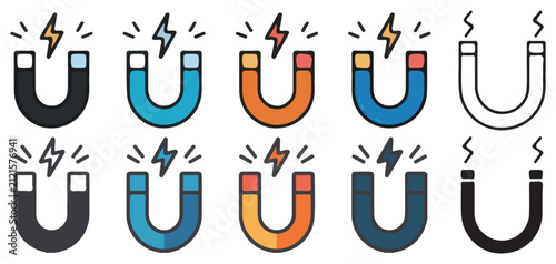 Cuadro en lienzo Creative Magnet Vector Illustrations for Customer Acquisition and Business vect