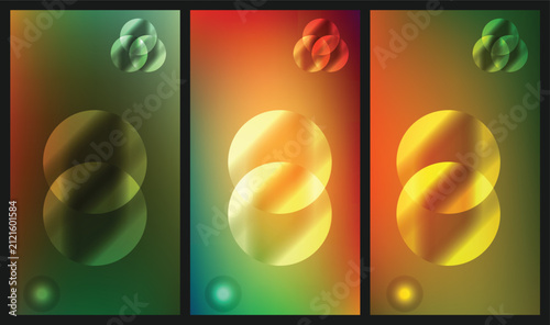 abstract background with glowing circles