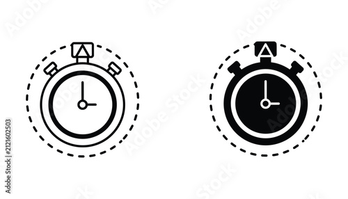 Stopwatch icon with start button highlighted
