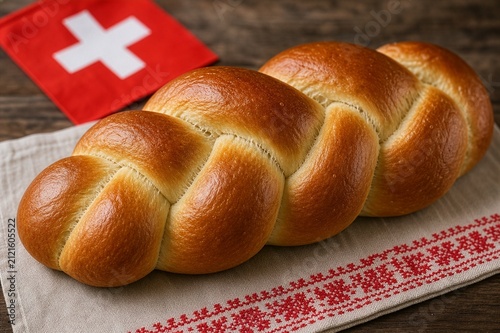 Zopf, a traditional Swiss braided bread