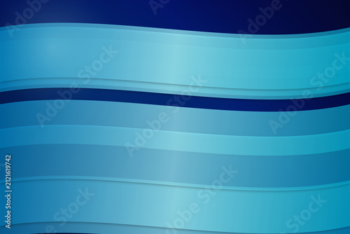 Close-up of blue layered fabric with smooth texture